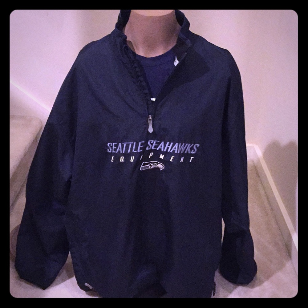 Seattle Seahawks pull over jacket (light weight)